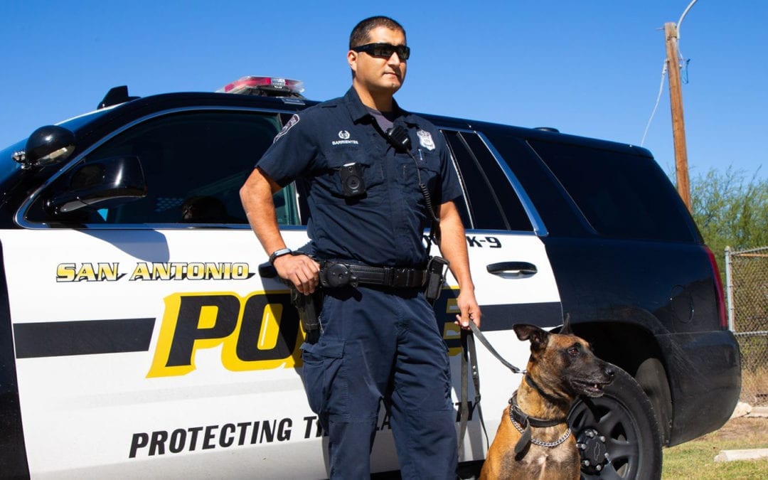 Officer Barrientes and his K-9 Partner Falco