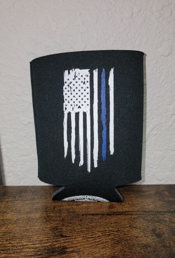 THIN BLUE LINE BLK KOOZIE